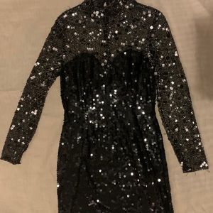 Sequin black dress